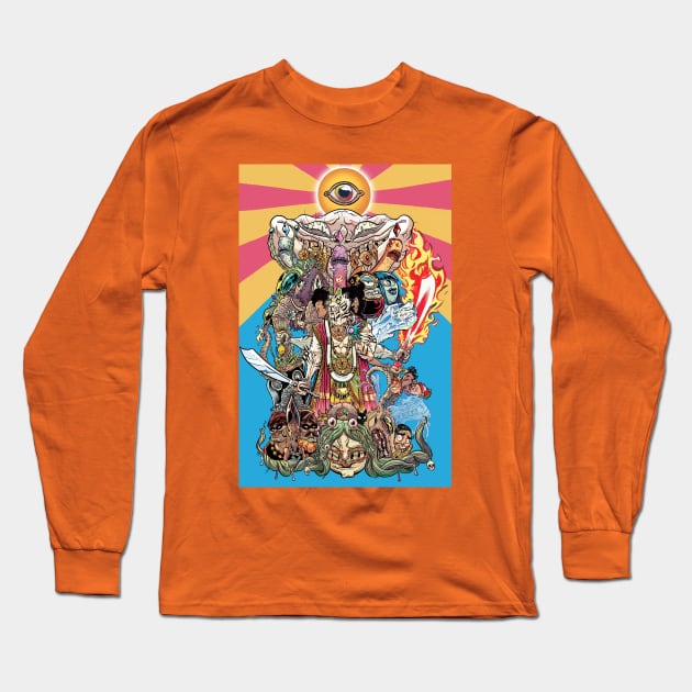 Axis Of Sabertooth Mountain Long Sleeve T-Shirt by Aaron Conley Awesome